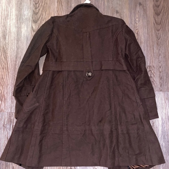 Brown Hazel Trench Coat Size L - Picture 2 of 2